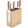 Voir la slide Four Star Bloc de Couteaux Spagetti et Magnétique 6 pièces Bois de Chê