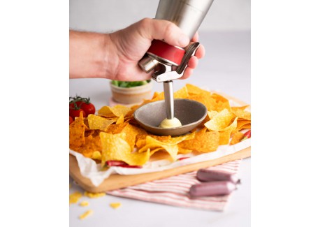 Spuitmondje Rechte van RVS voor Gourmet/Thermo Whip Plus