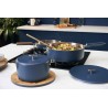 Zie dia La Merveilleuse RVS Blauw Trio Kookpan Koekenpan Sauteerpan LSDC Pack