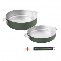 La Merveilleuse RVS Varengroen Duo Koekenpan 24 Sauteerpan 28 LSDC Pac