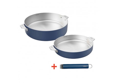 La Merveilleuse RVS Blauw Duo Koekenpan Sauteerpan LSDC Pack