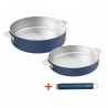Zie dia La Merveilleuse RVS Blauw Duo Koekenpan Sauteerpan LSDC Pack
