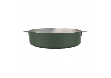 La Merveilleuse Inox Vert Fougère Kit Sauteuse Couvercle 28cm Anse Pac
