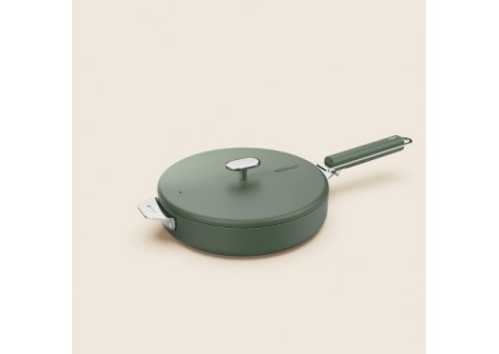 La Merveilleuse Inox Vert Fougère Kit Sauteuse Couvercle 28cm Anse Pac