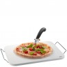 Voir la slide Darioso Set Pierre à Pizza Rectangulaire 38x30 cm Pelle et Roulette à