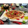 Voir la slide Darioso Set Pierre à Pizza Rectangulaire 38x30 cm Pelle et Roulette à