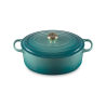 Voir la slide Cocotte Fonte Emaillée Signature Ovale 6,3 L Bleu Riviera (31 cm) 