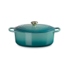 Voir la slide Cocotte Fonte Emaillée Signature Ovale 6,3 L Bleu Riviera (31 cm) 