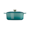 Zie dia Signature Ovale gietijzeren Cocotte 6,3 L Riviera Blauw (31 cm)