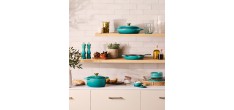 Cocotte Fonte Emaillée Signature Ovale 6,3 L Bleu Riviera (31 cm) 