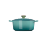 Zie dia Signature Ronde Gietijzeren Cocotte 4,2 L Riviera Blauw (24 cm)