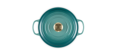 Signature Ronde Gietijzeren Cocotte 4,2 L Riviera Blauw (24 cm)