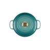 Zie dia Signature Ronde Gietijzeren Cocotte 4,2 L Riviera Blauw (24 cm)