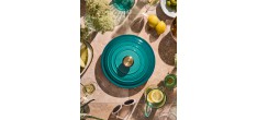 Cocotte Fonte Emaillée Signature Ronde 4,2 L Bleu Riviera (24 cm) 