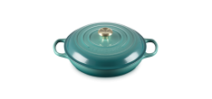 Cocotte Faitout Campagnard Fonte Emaillée 3,5 L Bleu Riviera (30 cm) -