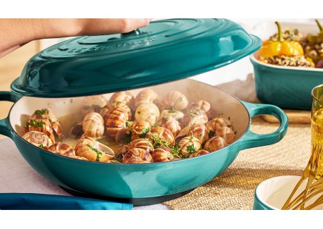 Campagnard gietijzeren Cocotte 3,5 L Riviera Blauw (30 cm)