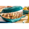 Voir la slide Cocotte Faitout Campagnard Fonte Emaillée 3,5 L Bleu Riviera (30 cm) -