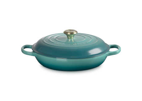 Campagnard gietijzeren Cocotte 3,5 L Riviera Blauw (30 cm)