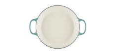 Cocotte Faitout Campagnard Fonte Emaillée 3,5 L Bleu Riviera (30 cm) -