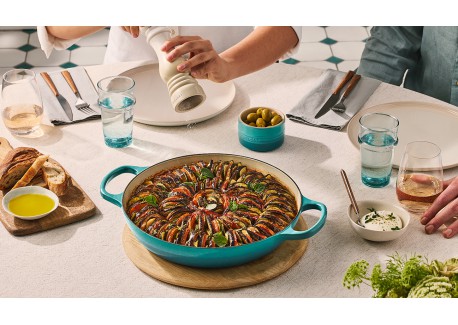 Campagnard gietijzeren Cocotte 3,5 L Riviera Blauw (30 cm)