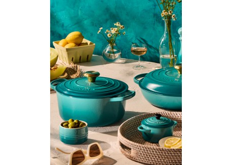 Rond Mini Stoofpotje 25 cl Riviera Blauw (10 cm)