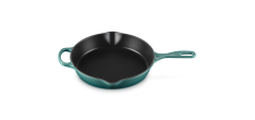 Poêle en Fonte Emaillée Skillet Rond 26 cm 2 L Bleu Riviera 