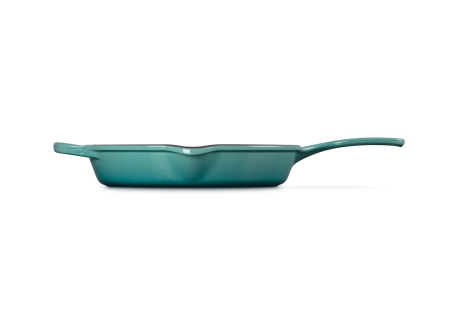 Poêle en Fonte Emaillée Skillet Rond 26 cm 2 L Bleu Riviera 