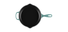Poêle en Fonte Emaillée Skillet Rond 26 cm 2 L Bleu Riviera 