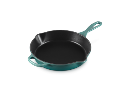 Ronde gietijzeren koekenpan 26 cm 2 L Blauw Riviera
