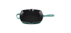 Poêle en Fonte Emaillée Skillet Grill Carré 26 cm Bleu Riviera 