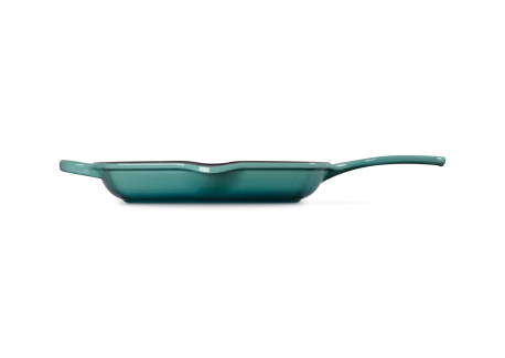 Poêle en Fonte Emaillée Skillet Grill Carré 26 cm Bleu Riviera 