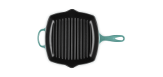 Koekenpangrill Vierkante Gietijzeren 26 cm Riviera Blauw