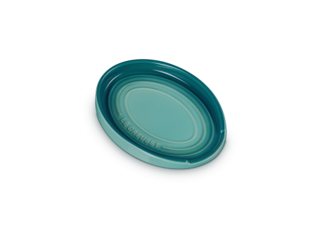 Repose Cuillère Céramique Ovale 15 cm Bleu Riviera 