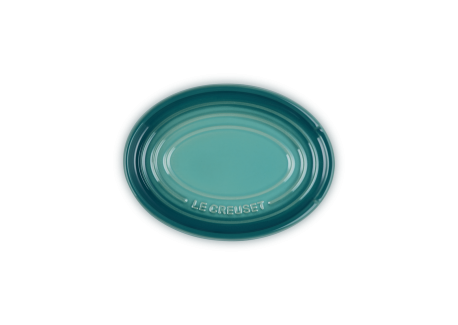 Repose Cuillère Céramique Ovale 15 cm Bleu Riviera 