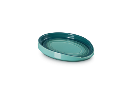 Repose Cuillère Céramique Ovale 15 cm Bleu Riviera 