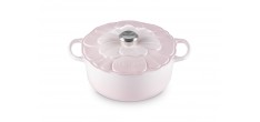 Cocotte Signature Fonte Emaillée Ronde 5,3 L Pétales Rose Shell Pink (
