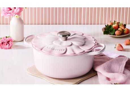 Signature Ronde Gietijzeren Stoofpot 5,3 L Pétales Roze Shell Pink