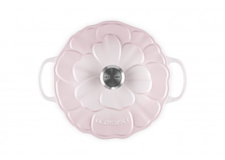 Cocotte Signature Fonte Emaillée Ronde 5,3 L Pétales Rose Shell Pink (