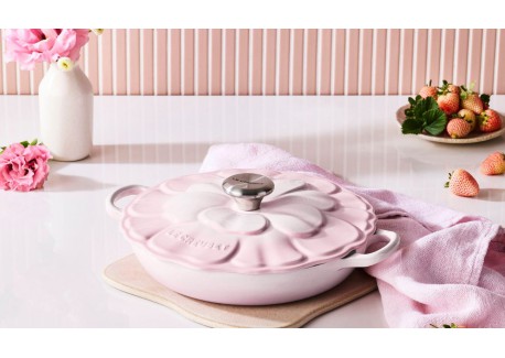 Faitout Signature Fonte Emaillée Rond 2,2 L Pétales Rose Shell Pink (2