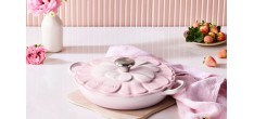 Faitout Signature Fonte Emaillée Rond 2,2 L Pétales Rose Shell Pink (2