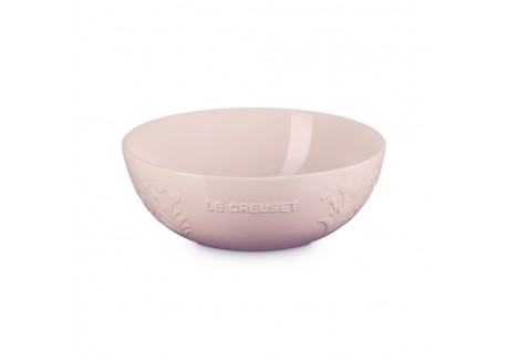 Jardin Saladier Rond en Céramique Emaillée 3,6 L 26 cm Rose Shell Pink
