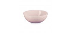 Jardin Saladier Rond en Céramique Emaillée 3,6 L 26 cm Rose Shell Pink