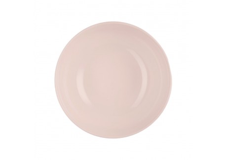 Jardin Saladier Rond en Céramique Emaillée 3,6 L 26 cm Rose Shell Pink
