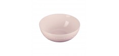 Jardin Saladier Rond en Céramique Emaillée 3,6 L 26 cm Rose Shell Pink