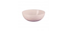 Jardin Saladier Rond en Céramique Emaillée 3,6 L 26 cm Rose Shell Pink