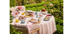 Jardin Ronde Keramische Saladeschaal 3,6 L 26 cm Roze Shell Pink