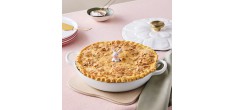 Cheminée pour Tourte et Tarte Céramique Emaillée Lapin Rose Shell Pink
