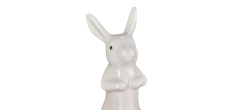 Cheminée pour Tourte et Tarte Céramique Emaillée Lapin Rose Shell Pink