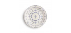 Copenhague Keramisch Soepbord Glanzend Emaille Crème Wit en Blauw 24,5