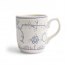 Voir la slide Copenhague Mug Céramique Email Brillant Blanc Crème Bleu avec Anse 28